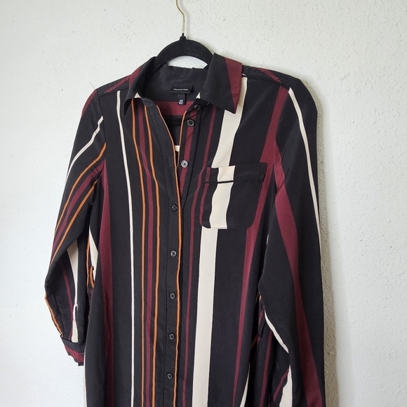 Who What Where Longline Multi Color Shirt Career Dress Size XS - Picture 4 of 12